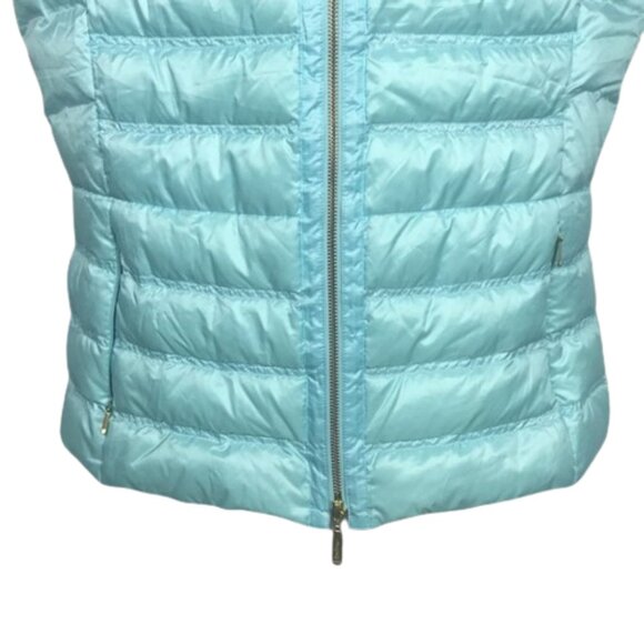 Lilly Pulitzer Elana Puffer Vest 🌊 Sea Salt Blue - Picture 7 of 16